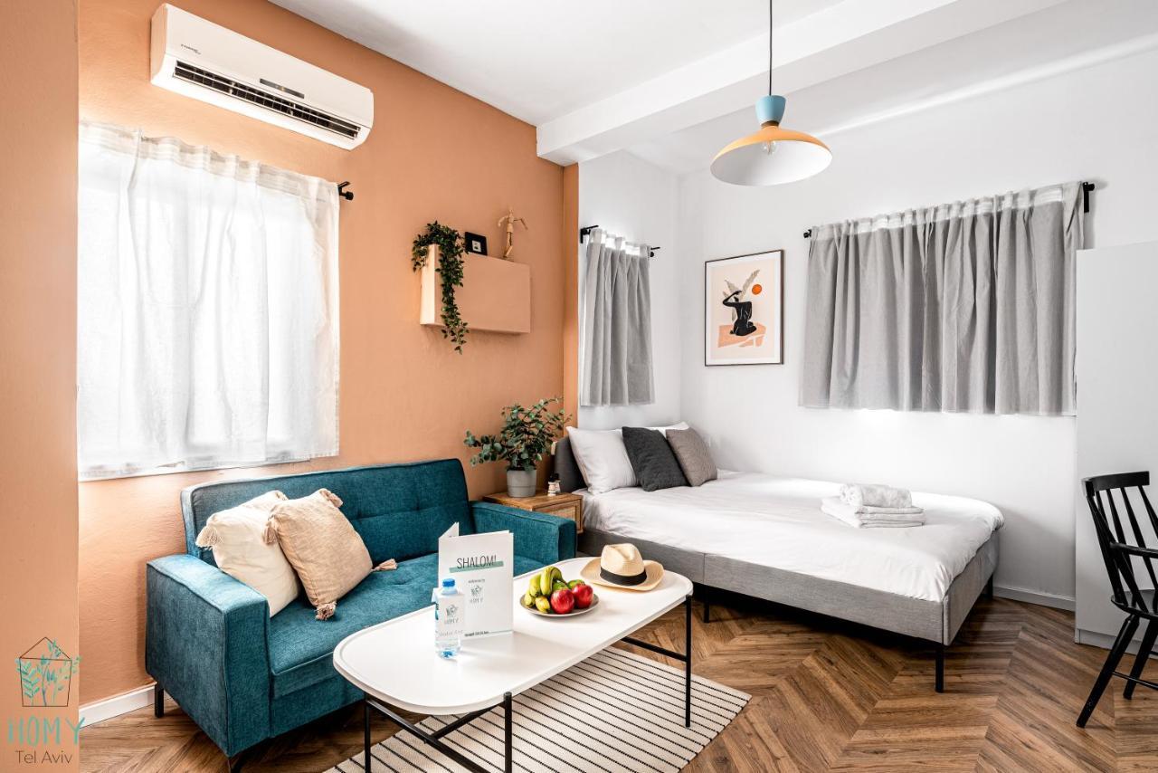 Stylish Studio Apartments On Dizengoff By Homy Tel Aviv Exterior foto